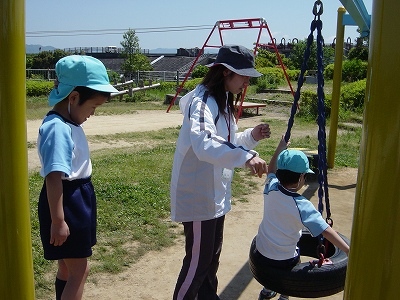 園外保育でトリム公園へ行きました。